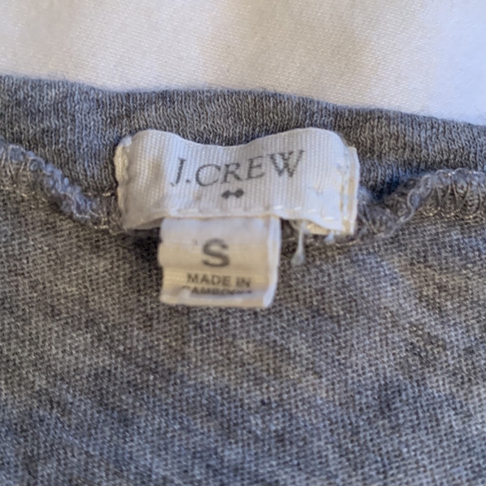 J Crew Gray T-shirt Size S - Picture 2 of 2